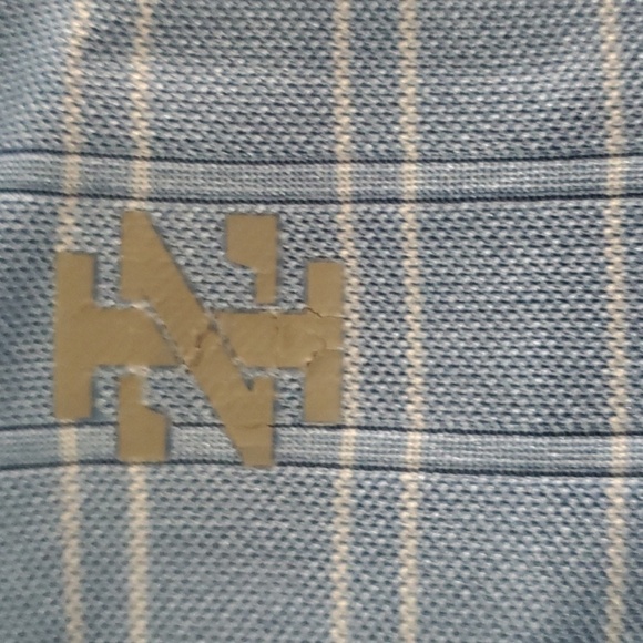 Izod GOLF Shirt Mens Size Xl X-large Blue White Striped Boxed Lines Polo… - Picture 8 of 14